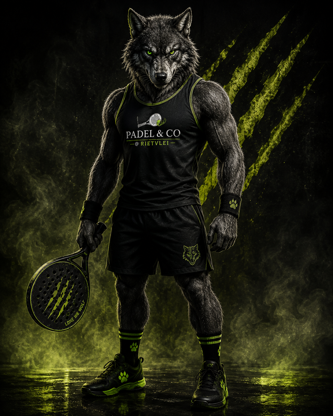 Lone Wolf padel character